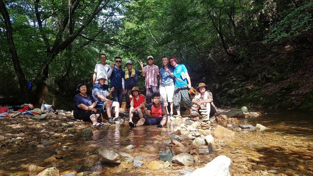 속리산 만수계곡 물놀이